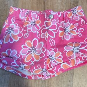 Gymboree Pink and Orange Floral Shorts